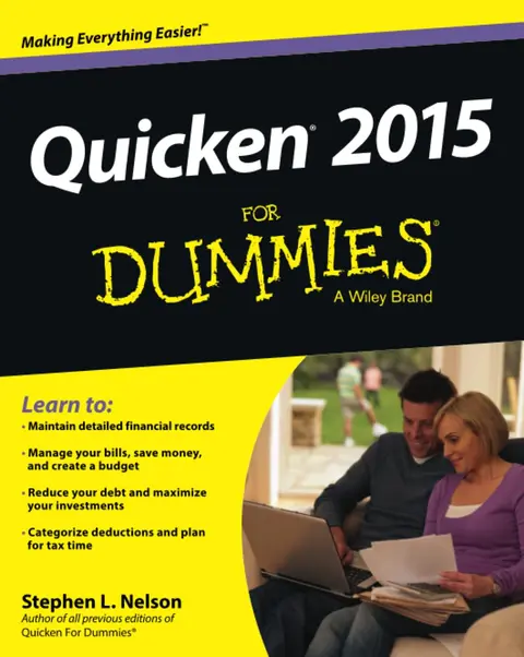 Cover of Quicken 2015 for Dummies