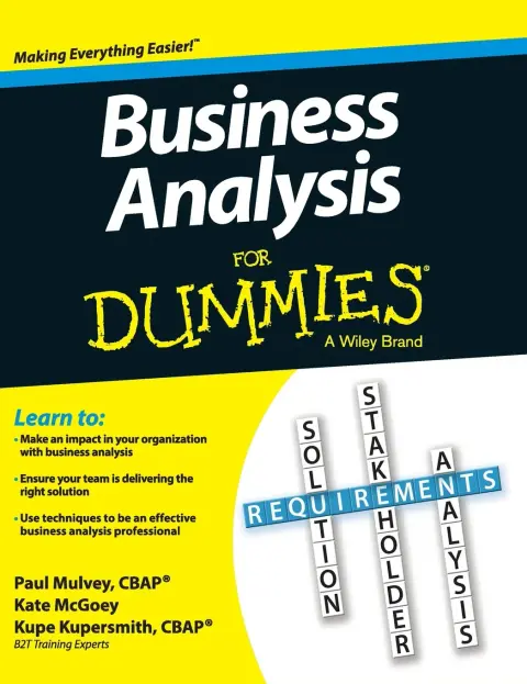 Cover of Business Analysis for Dummies