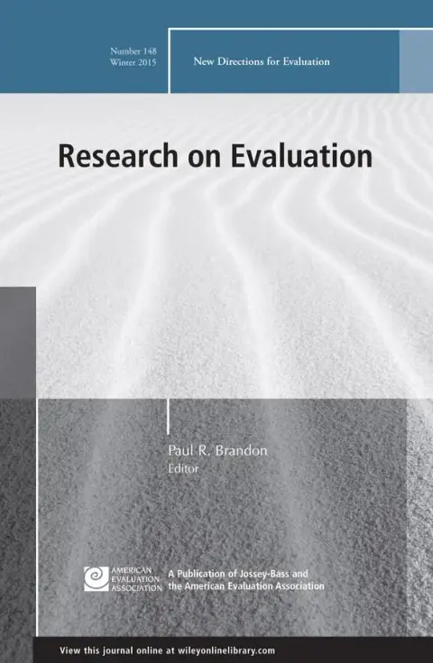 Cover of Research on Evaluation