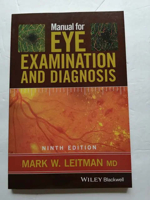Cover of Manual for Eye Examination and Diagnosis