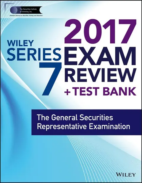 Cover of Wiley FINRA Series 7 Exam Review 2017