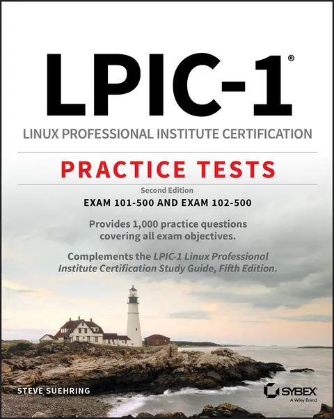 Cover of LPIC-1 - Linux Professional Institute Certification Practice Tests, 2nd Edition