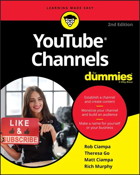 Cover of YouTube Channels for Dummies, 2nd Edition