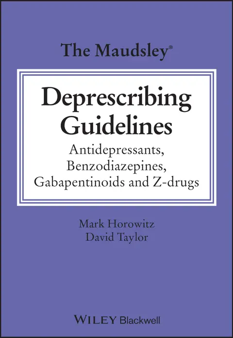 Cover of The Maudsley Deprescribing Guidelines
