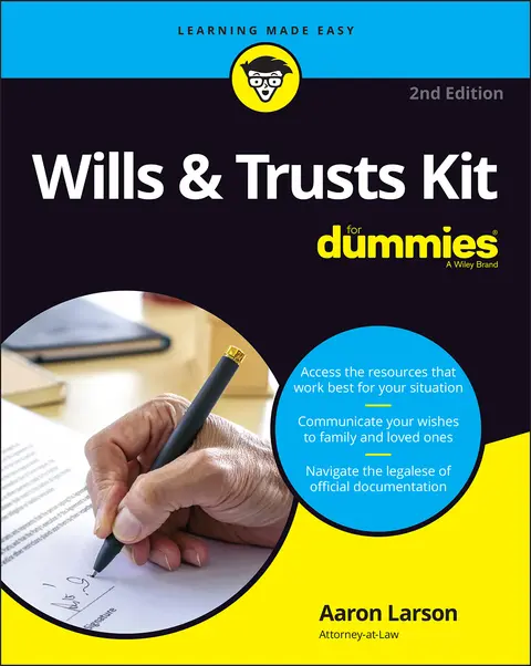 Cover of Wills & Trusts Kit for Dummies, 2nd Edition