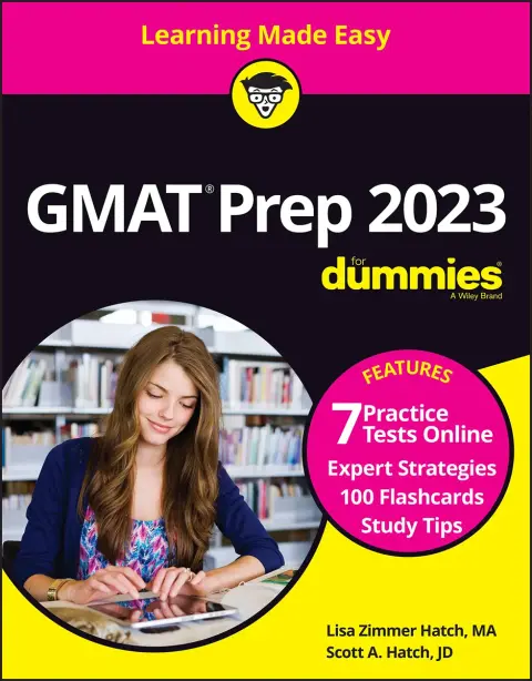 Cover of GMAT Prep 2023 for Dummies with Online Practice