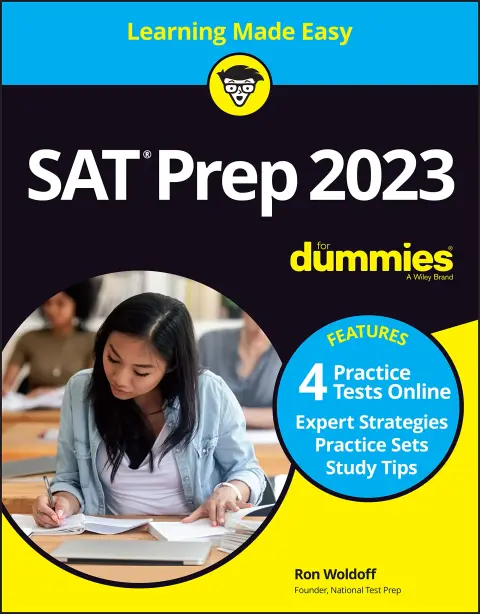 Cover of SAT Prep 2023 for Dummies with Online Practice