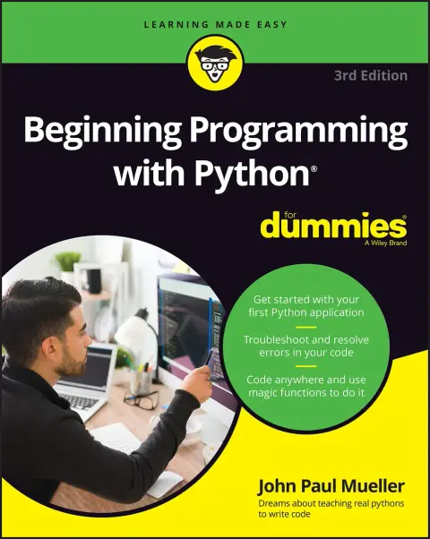 Cover of Beginning Programming with Python for Dummies, 3rd Edition