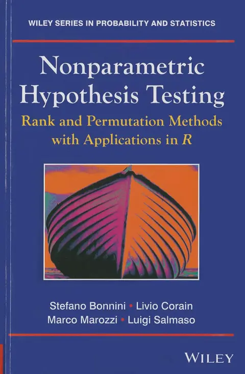 Cover of Nonparametric Hypothesis Testing Rank and Permutation Methods with Applications in R