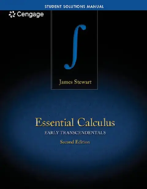 Cover of Student Solutions Manual for Stewart's Essential Calculus