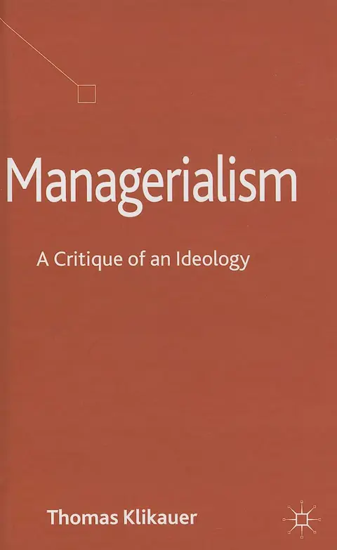 Cover of Managerialism