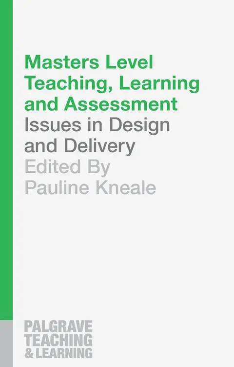Cover of Masters Level Teaching, Learning and Assessment