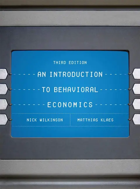 Cover of An Introduction to Behavioral Economics 3Ed