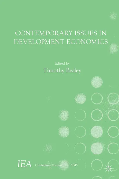 Cover of Contemporary Issues in Development Economics Besley, Timothy