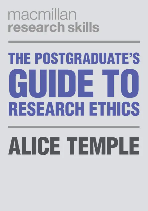 Cover of The Postgraduate's Guide to Research Ethics