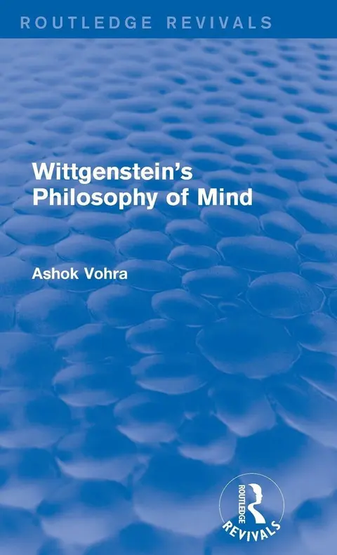 Cover of Wittgenstein's Philosophy of Mind