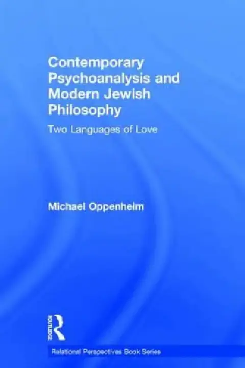 Cover of Contemporary Psychoanalysis and Modern Jewish Philosophy