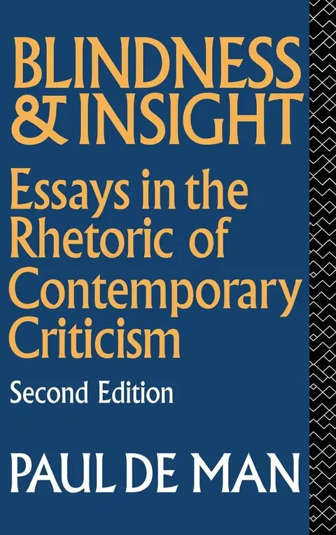 Cover of Blindness and Insight