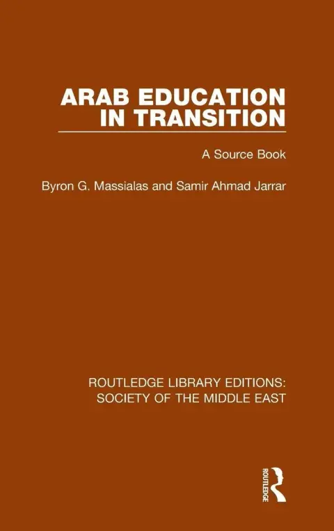 Cover of Arab Education in Transition
