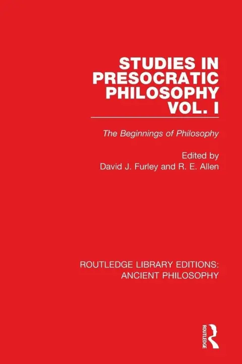 Cover of Studies in Presocratic Philosophy