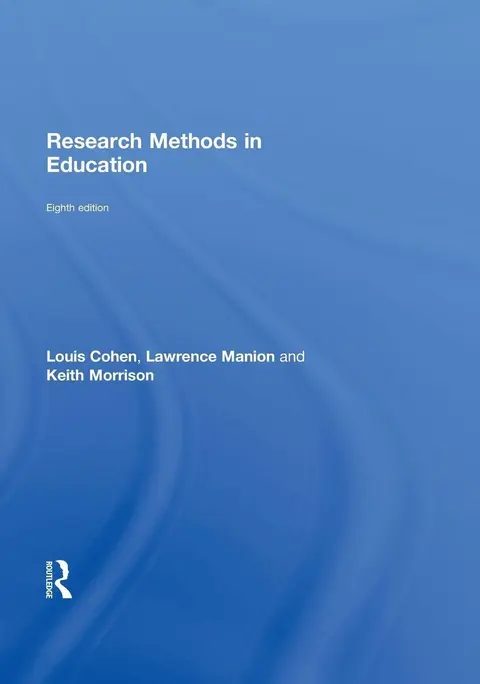 Cover of Research Methods in Education