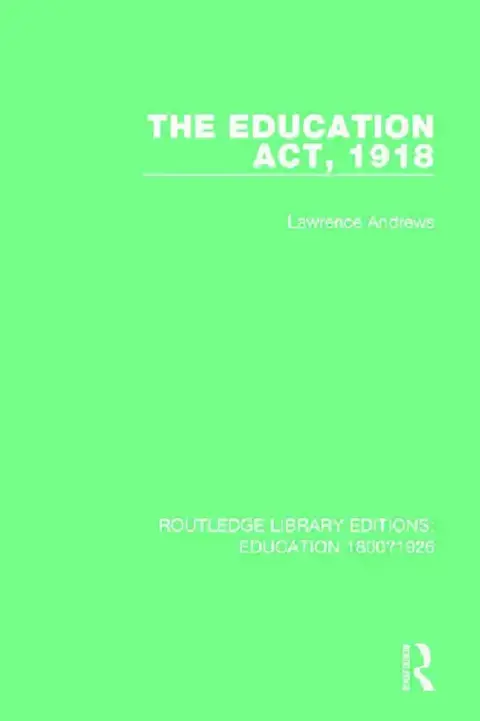 Cover of The Education Act, 1918