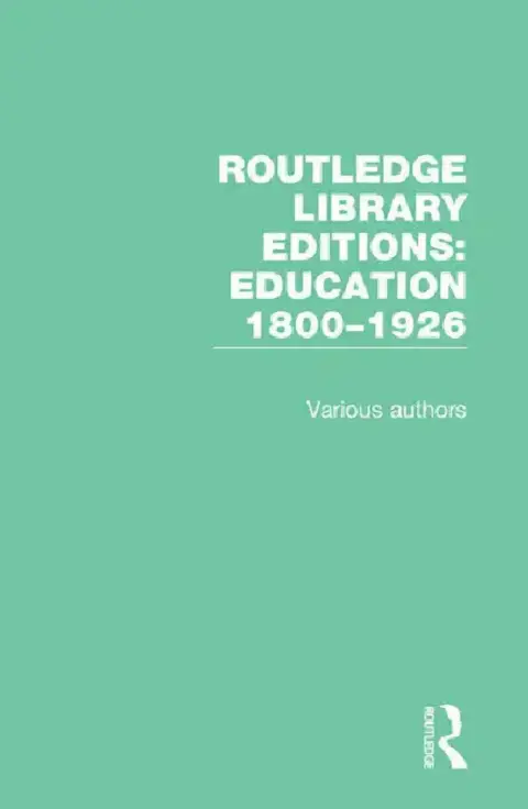 Cover of Education 1800 1926