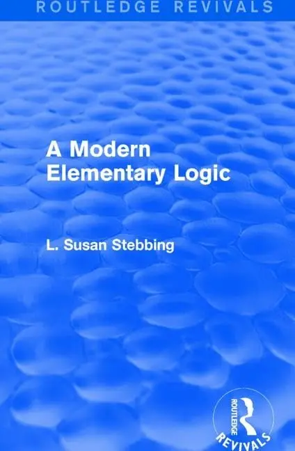 Cover of A Modern Elementary Logic