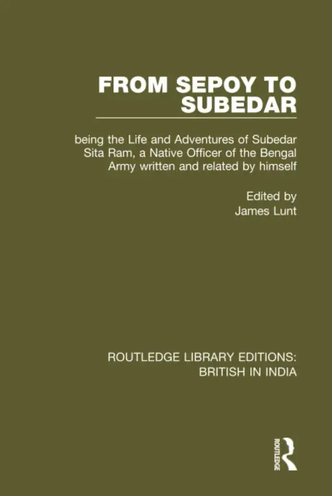 Cover of From Sepoy to Subedar