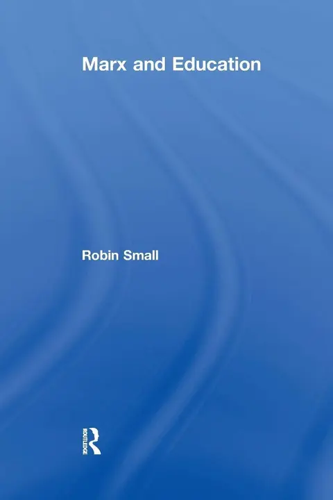 Cover of Marx and Education