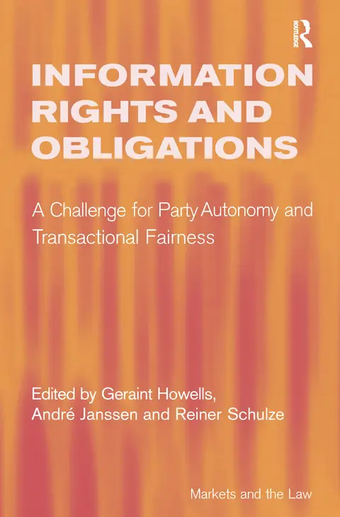 Cover of Information Rights and Obligations