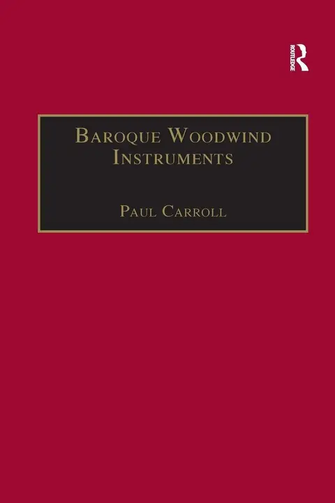 Cover of Baroque Woodwind Instruments