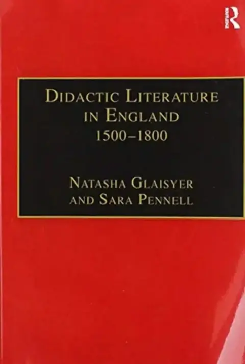Cover of Didactic Literature in England 1500-1800