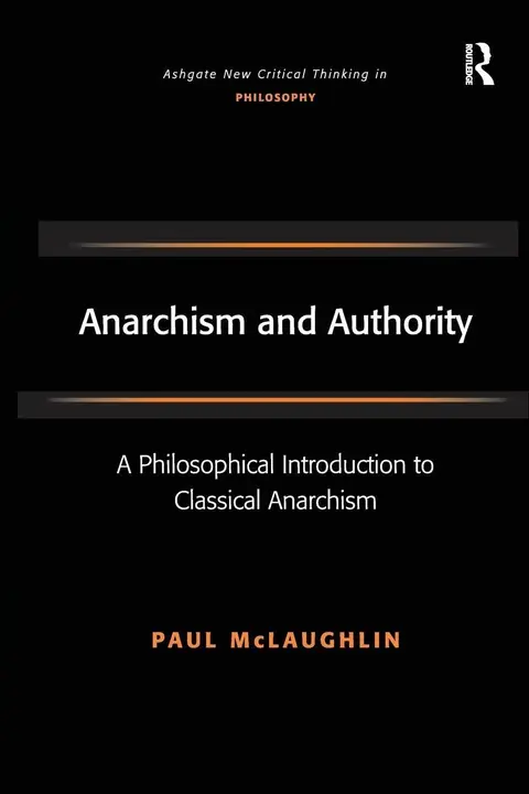 Cover of Anarchism and Authority