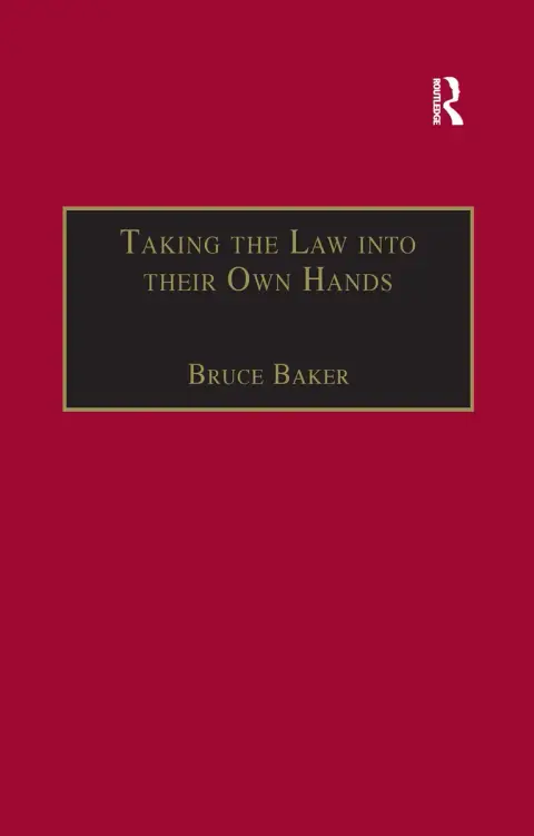 Cover of Taking the Law into their Own Hands
