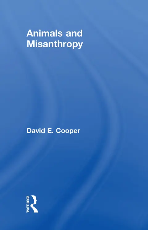 Cover of Animals and Misanthropy