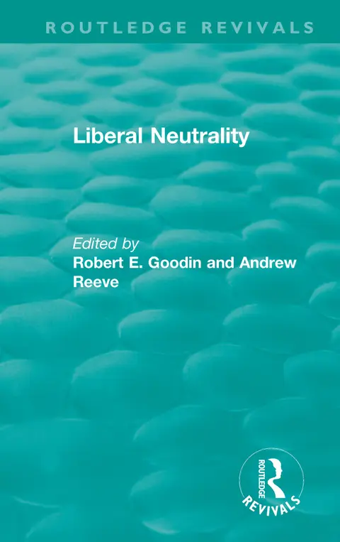 Cover of Liberal Neutrality