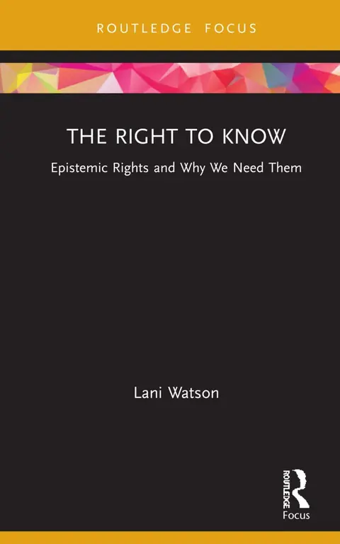Cover of The Right to Know