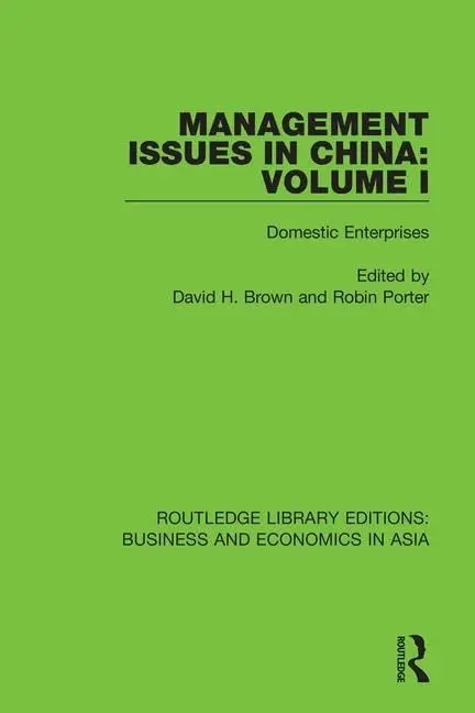 Cover of Management Issues in China