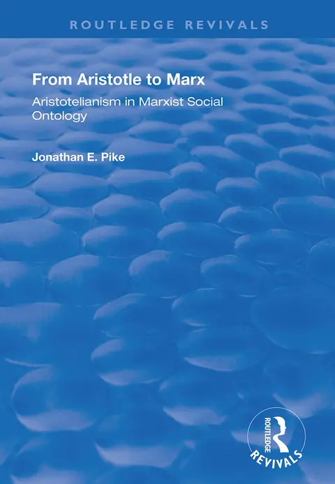 Cover of From Aristotle to Marx