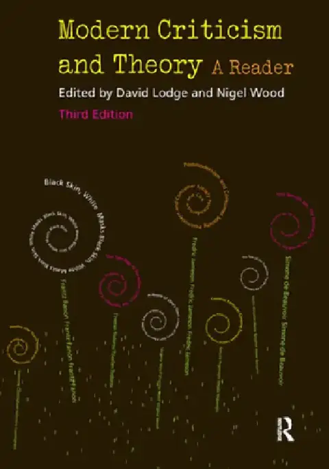 Cover of Modern Criticism and Theory