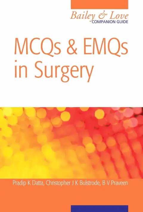 Cover of Mcqs and Emqs in Surgery