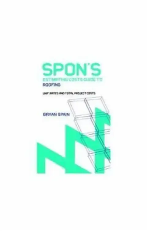 Cover of Spon's Estimating Cost Guide to Roofing