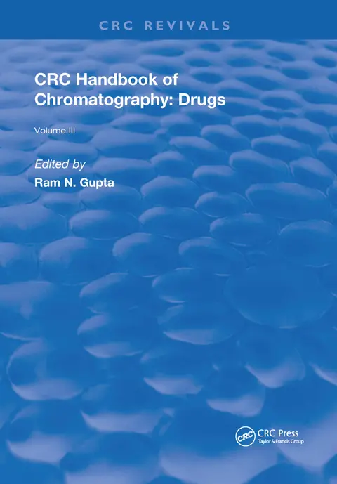 Cover of CRC Handbook of Chromatography
