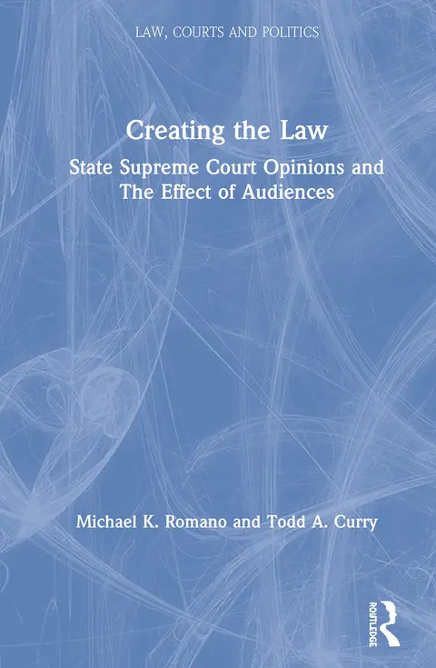 Cover of Creating the Law