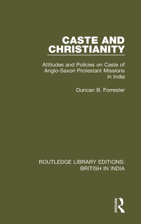 Cover of Caste and Christianity