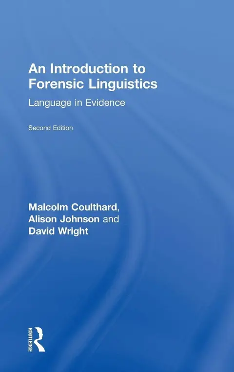 Cover of An Introduction to Forensic Linguistics