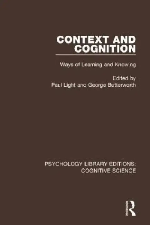 Cover of Context and Cognition