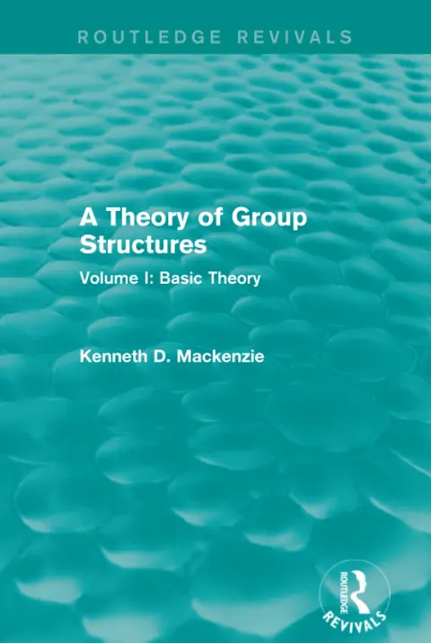 Cover of A Theory of Group Structures