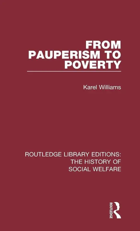 Cover of From Pauperism to Poverty